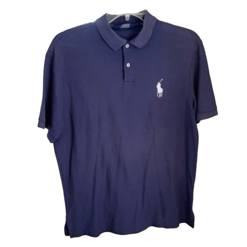 POLO‎ GOLF Big Pony Pro Fit Performance Navy Blue White Ralph Lauren Size Large
